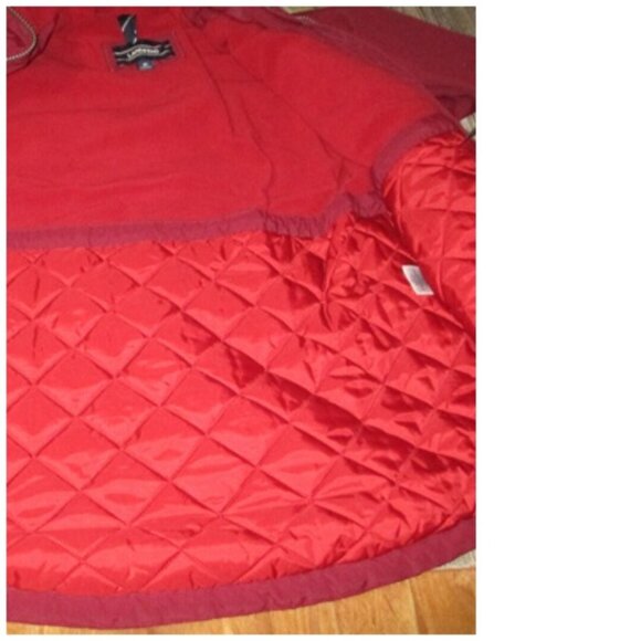 Lands' End Button & Zip Jacket Sz M 10-12 Cinch Waist Hooded Squall Protect - Picture 13 of 16